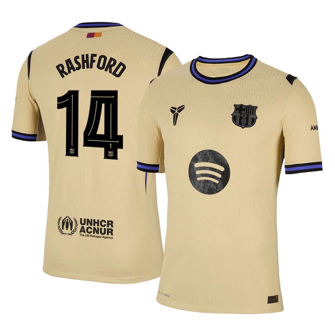 [Super Replica] Barcelona RASHFORD #14 Away Soccer Jersey 2025/26 UCL