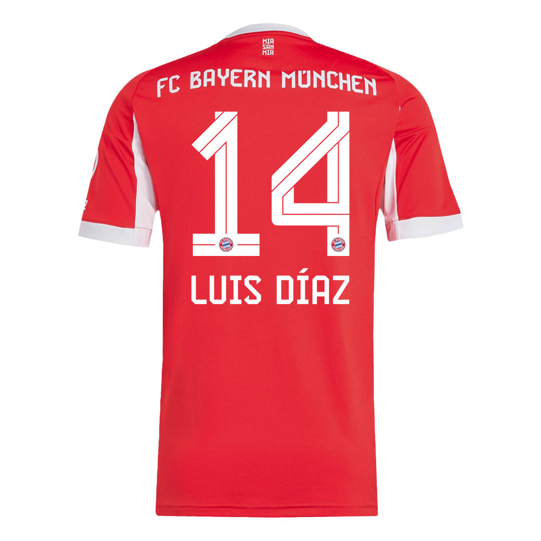 [Super Replica] Bayern Munich LUIS DÍAZ #14 Home Soccer Jersey 2025/26