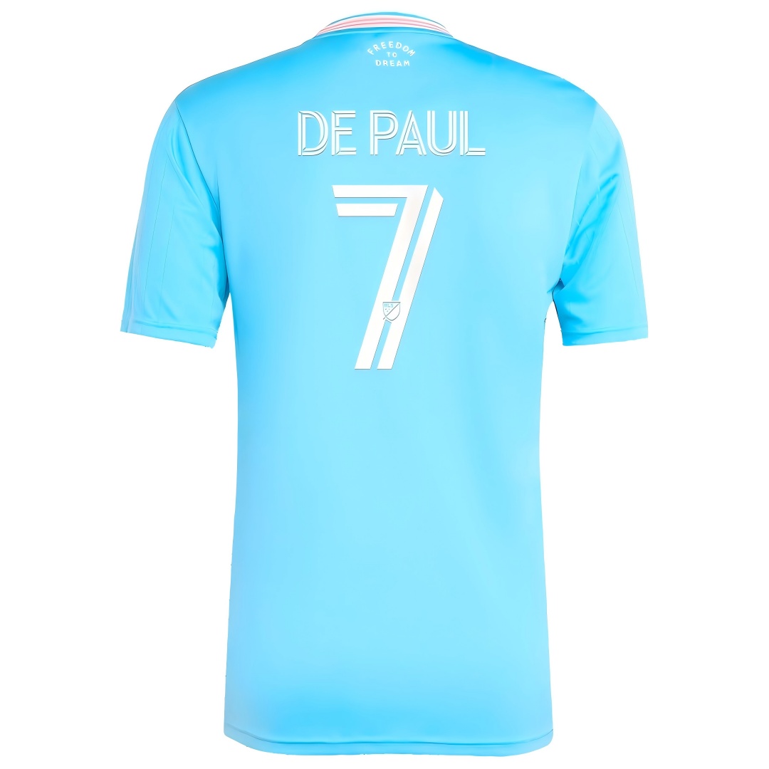 DE PAUL #7 Inter Miami Third Jersey 2025 DE PAUL #7 Inter Miami Third Jersey 2025