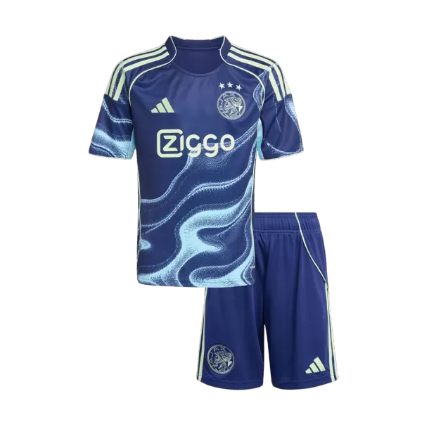 Kids Ajax Away Jersey Kit 2025/26 - minejerseys