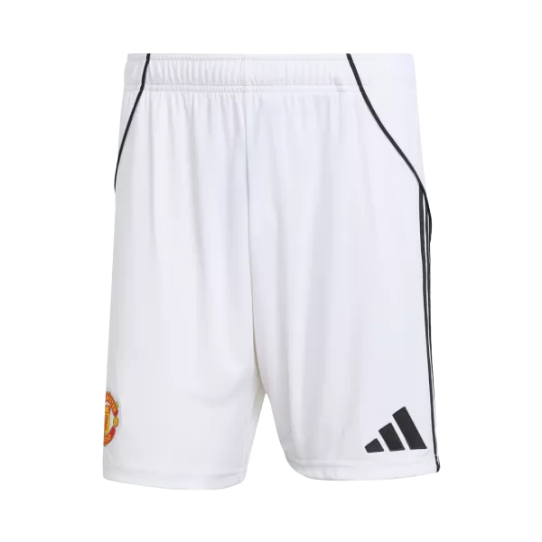 Manchester United Home Soccer Shorts 2025/26 - minejerseys