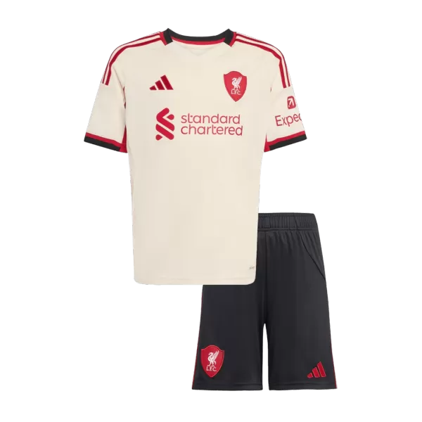 Kids Liverpool Away Jersey Kit 2025/26 - minejerseys