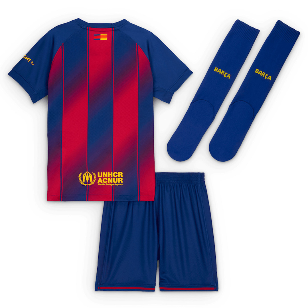 Kids Barcelona Home Jersey Full Kit 2025/26 Kids Barcelona Home Jersey Full Kit 2025/26