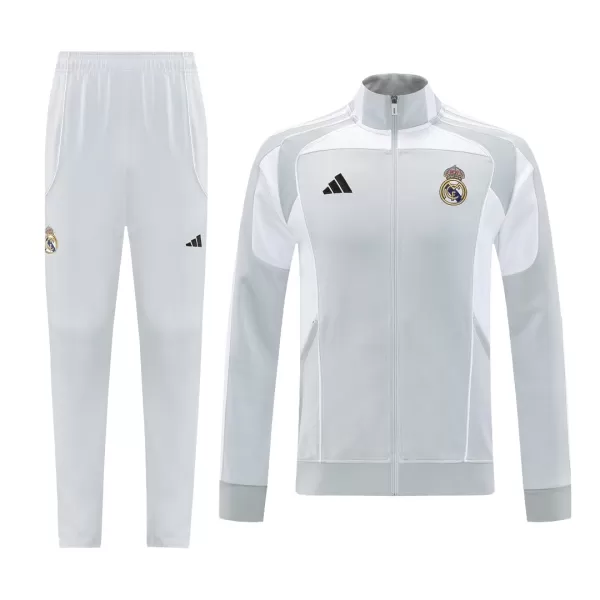 Real Madrid Training Jacket Kit(Jacket+Pants) 07 Gray 2025/26 - minejerseys