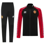 Manchester United Training Kit (Jacket+Pants) 02 Black 2025/26 - minejerseys