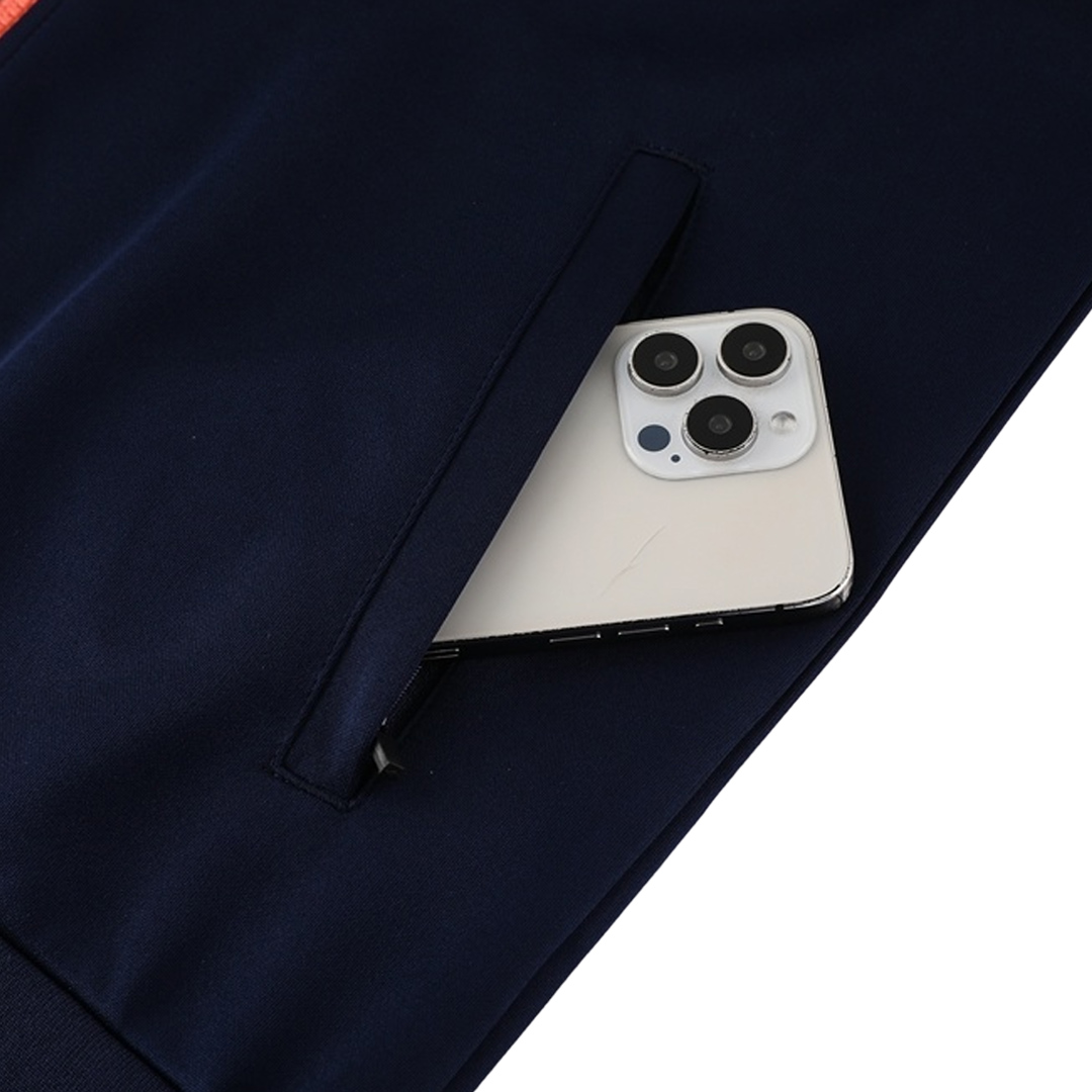 Barcelona Anthem Jacket Navy&Orange 2025/26 Barcelona Anthem Jacket Navy&Orange 2025/26