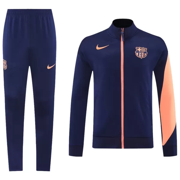 Barcelona Training Jacket Kit(Jacket+Pants) Navy&Orange 2025/26 - minejerseys