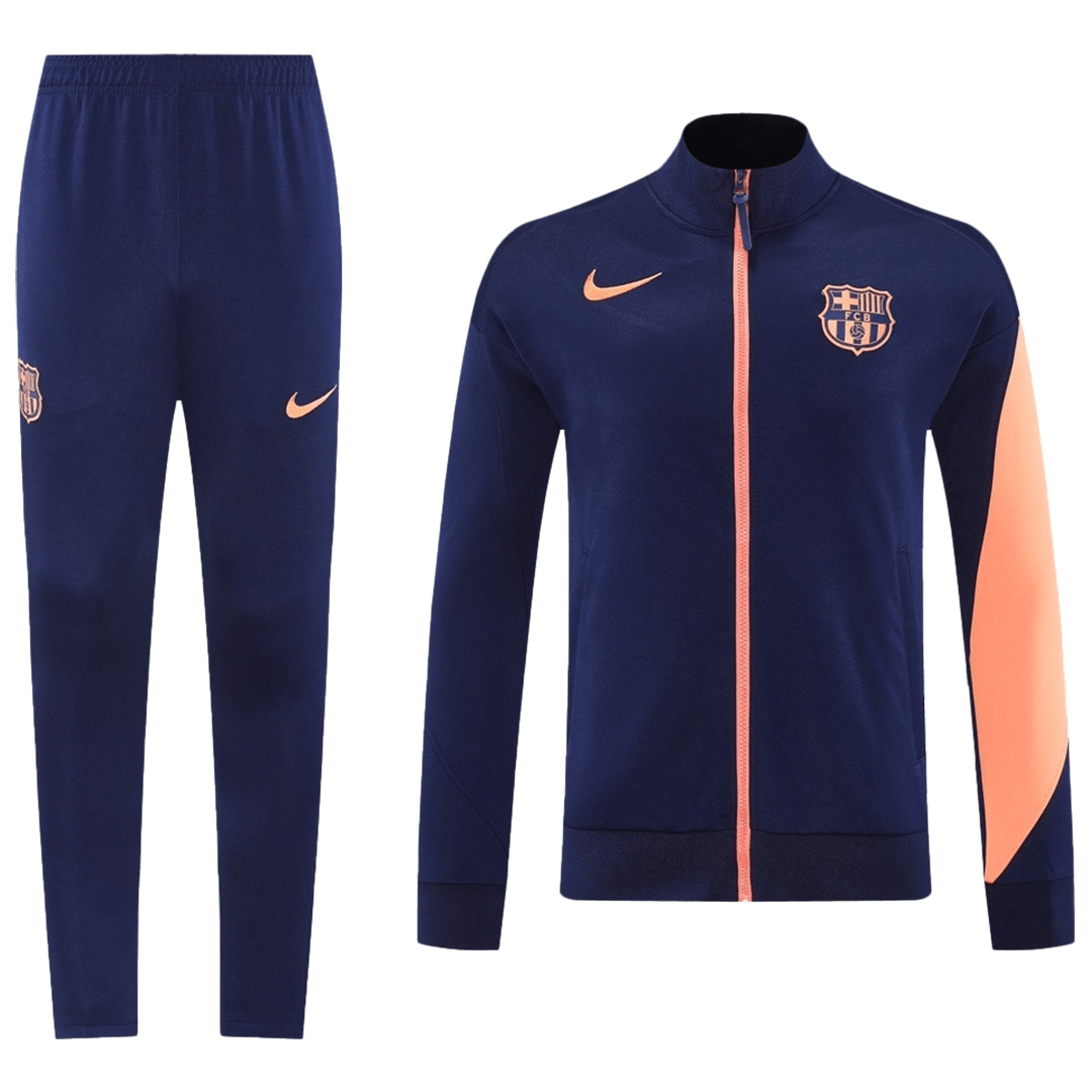 Barcelona Training Tracksuit Kit(Jacket+Pants) Navy&Orange 2025/26