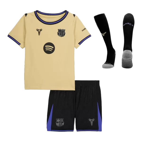 Kids Barcelona Away Jersey Kit 2025/26 - minejerseys