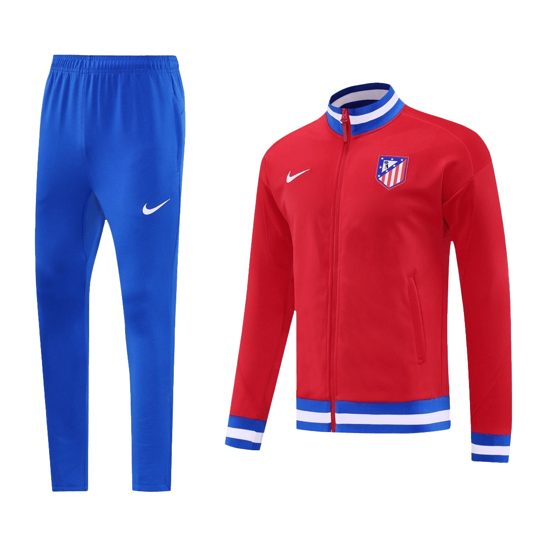 Atletico Madrid Training Tracksuit Kit(Jacket+Pants) Red 2025/26 Atletico Madrid Training Tracksuit Kit(Jacket+Pants) Red 2025/26