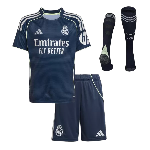 Kids Real Madrid Away Jersey Kit 2025/26 - minejerseys