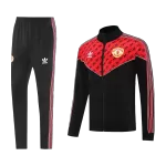 Manchester United Training Tracksuit Kit(Jacket+Pants) Red&Black 2025/26 - minejerseys