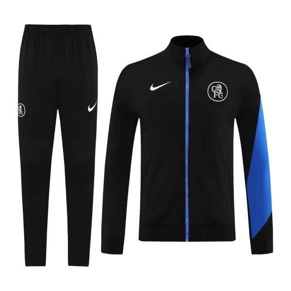 Chelsea Training Tracksuit Kit(Jacket+Pants) Black 2025/26 - minejerseys