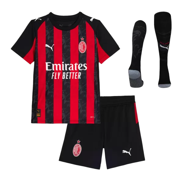 Kids AC Milan Home Jersey Kit 2025/26 - minejerseys