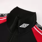 Manchester United Training Tracksuit Kit(Jacket+Pants) Red&Black 2025/26 - minejerseys