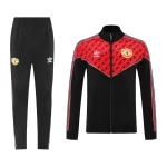 Manchester United Training Tracksuit Kit(Jacket+Pants) Red&Black 2025/26 - minejerseys