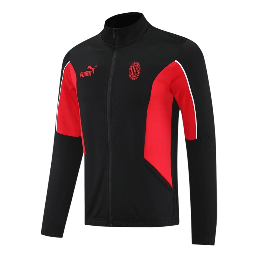 AC Milan Training Tracksuit Kit(Jacket+Pants) Black 2025/26 AC Milan Training Tracksuit Kit(Jacket+Pants) Black 2025/26