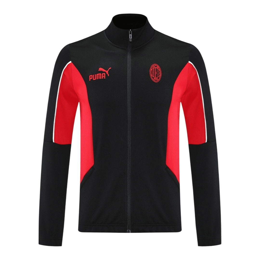 AC Milan Training Tracksuit Kit(Jacket+Pants) Black 2025/26 AC Milan Training Tracksuit Kit(Jacket+Pants) Black 2025/26
