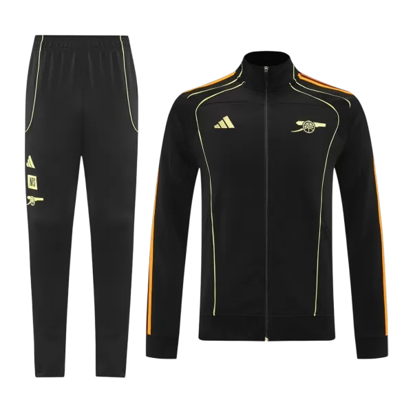 Arsenal Training Tracksuit Kit(Jacket+Pants) Black 2025/26 - minejerseys