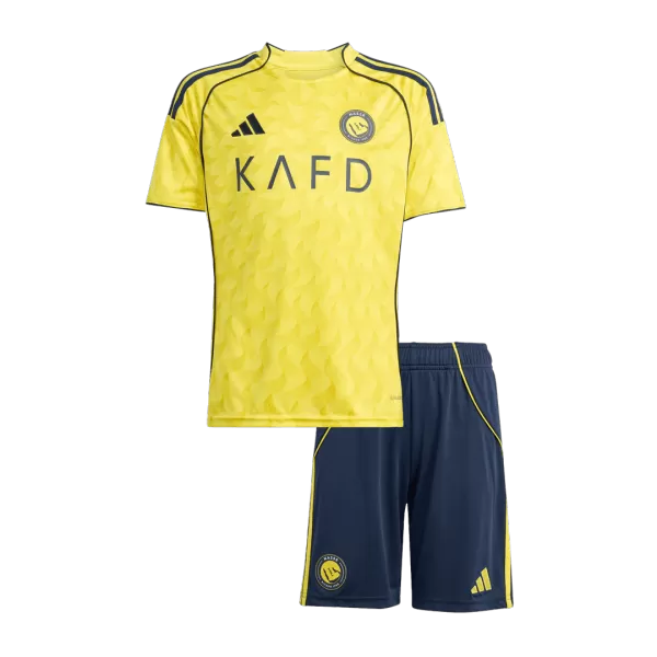 Kids Al Nassr Home Jersey Kit 2025/26 - minejerseys