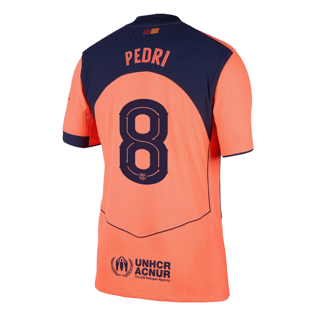PEDRI #8 Barcelona Third Match Jersey Player Version 2025/26 - UCL