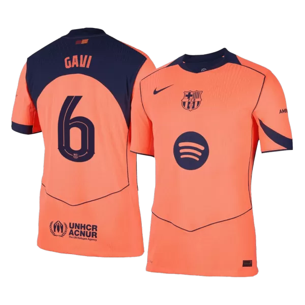 GAVI #6 Barcelona Third Away Match Jersey Player Version 2025/26 - minejerseys