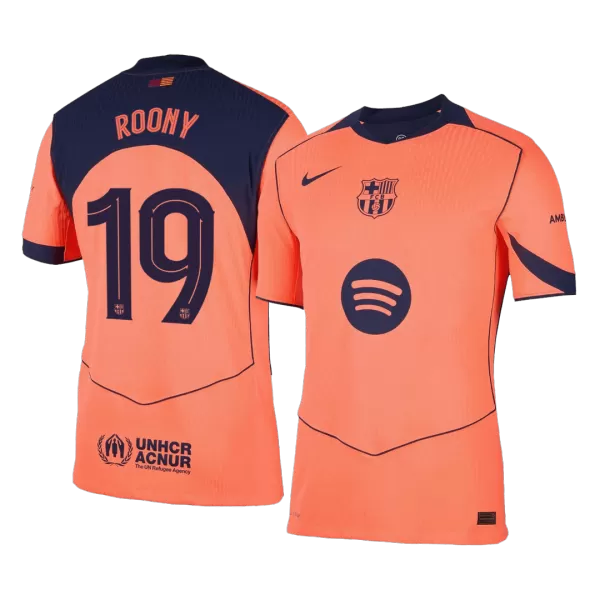ROONY #19 Barcelona Third Away Match Jersey Player Version 2025/26 - minejerseys