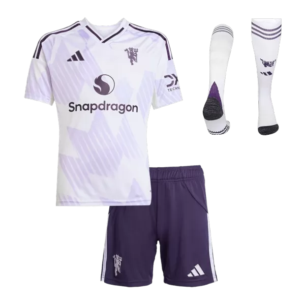 Kids Manchester United Away Jersey Kit 2025/26 - minejerseys