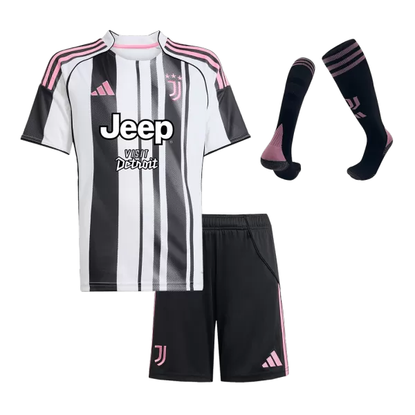 Kids Juventus Home Jersey Kit 2025/26 - minejerseys