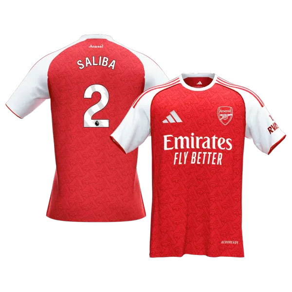SALIBA #2 Arsenal Home Jersey 2025/26 - [Super Replica] - minejerseys