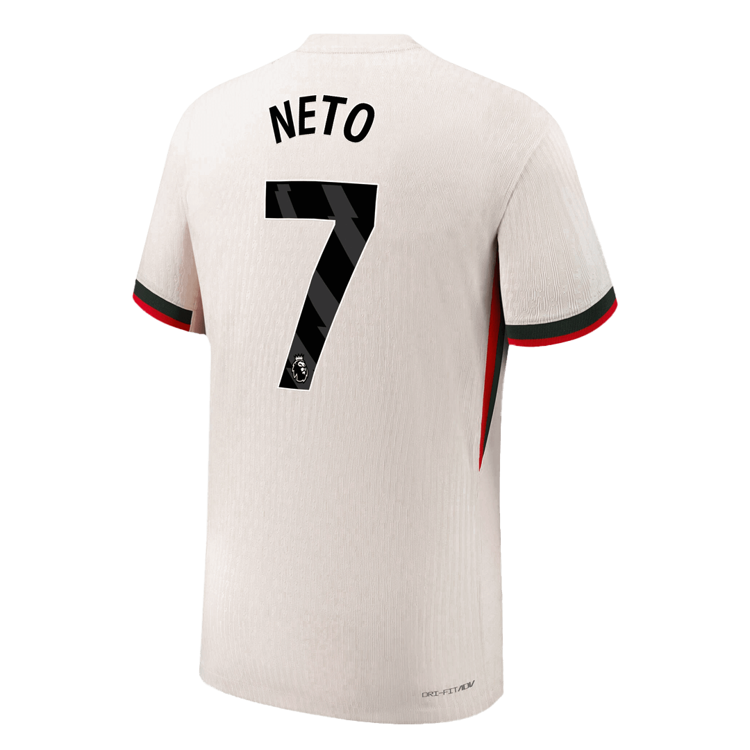 NETO #7 Chelsea Away Match Jersey Player Version 2025/26