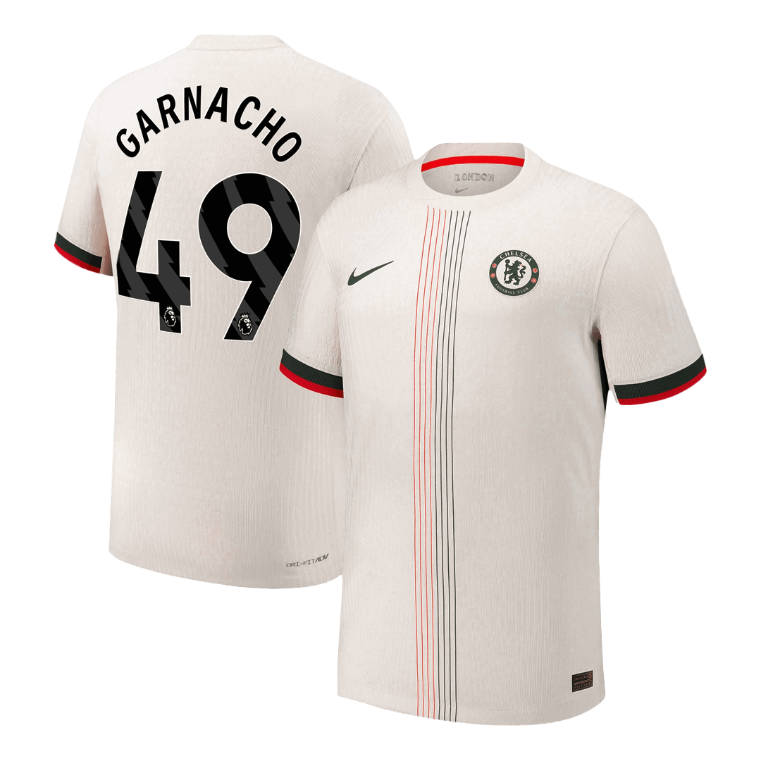GARNACHO #49 Chelsea Away Match Jersey Player Version 2025/26 GARNACHO #49 Chelsea Away Match Jersey Player Version 2025/26