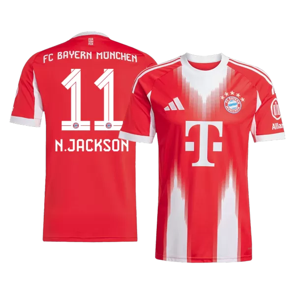 N.JACKSON #11 Bayern Munich Home Jersey 2025/26 - minejerseys