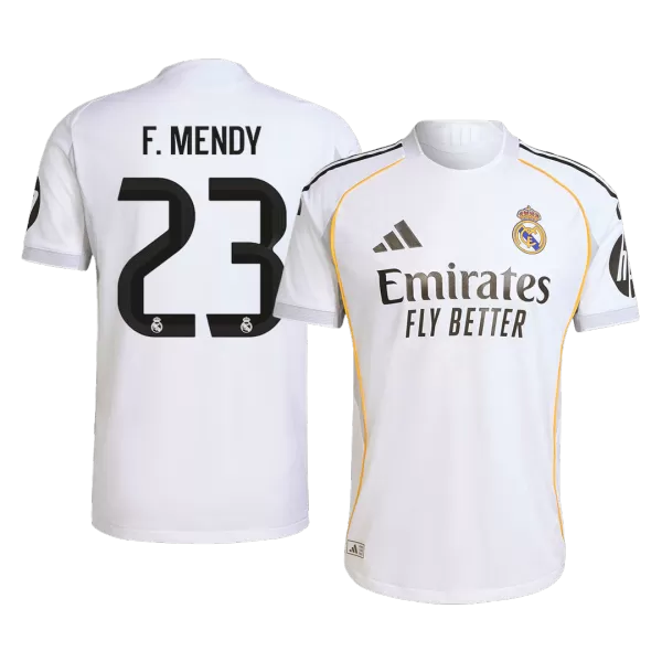 F.MENDY #23 Real Madrid Home Match Jersey Player Version 2025/26 - minejerseys
