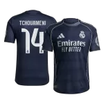 TCHOUAMENI #14 Real Madrid Away Match Jersey Player Version 2025/26 - minejerseys