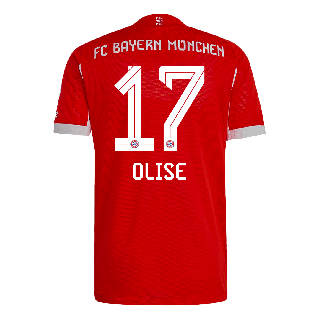 OLISE #17 Bayern Munich Home Match Jersey Player Version 2025/26