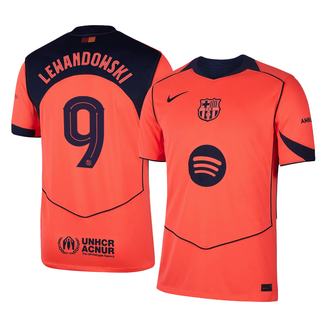 LEWANDOWSKI #9 Barcelona Third Away Jersey 2025/26