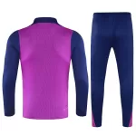 Barcelona 1/4 Zipper Sweat Kit(Top+Pants) Purple 2025/26 - minejerseys