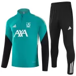Liverpool 1/4 Zipper Sweat Kit(Top+Pants) Green 2025/26 - minejerseys