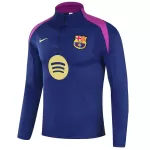 Barcelona 1/4 Zipper Sweat Kit(Top+Pants) Navy 2025/26 - minejerseys