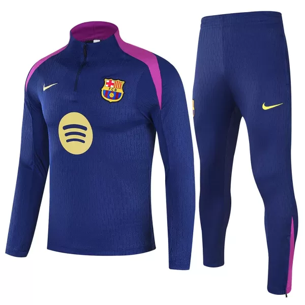 Barcelona 1/4 Zipper Sweat Kit(Top+Pants) Navy 2025/26 - minejerseys