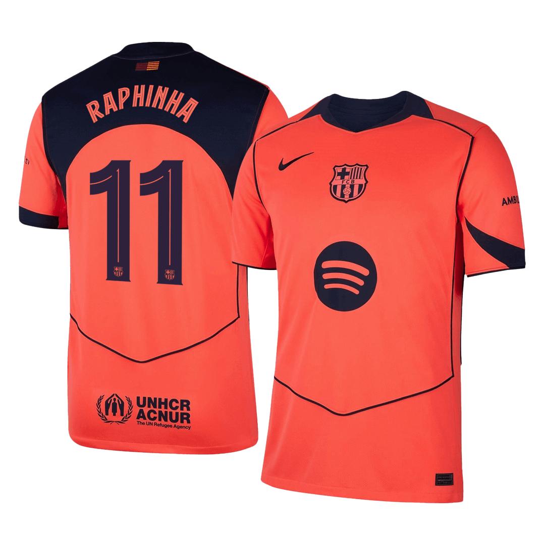 RAPHINHA #11 Barcelona Third Away Jersey 2025/26