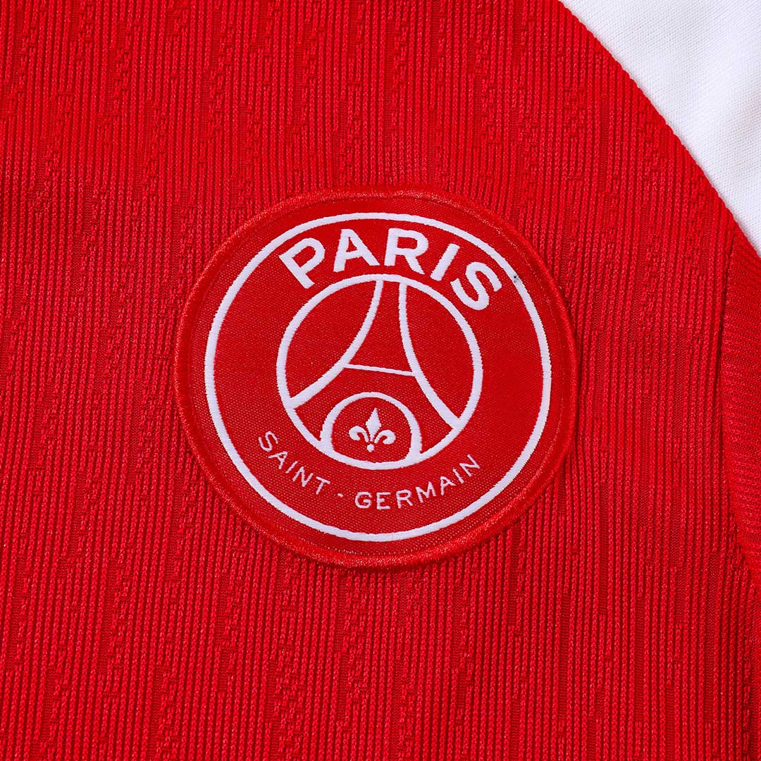Kids PSG Zipper Sweatshirt Kit(Top+Pants) Red 2025/26 Kids PSG Zipper Sweatshirt Kit(Top+Pants) Red 2025/26