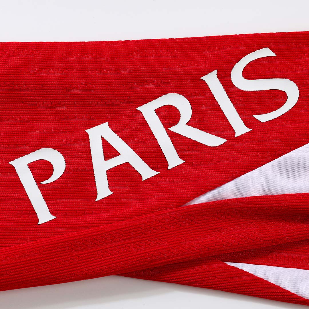 PSG Zipper Sweatshirt Kit(Top+Pants) Red 2025/26 PSG Zipper Sweatshirt Kit(Top+Pants) Red 2025/26