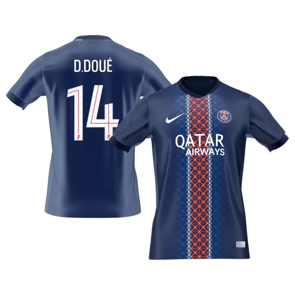 D.DOUÉ #14 PSG Home Jersey 2025/26 - [Super Replica] - minejerseys