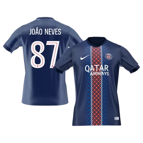 JOÃO NEVES #87 PSG Home Jersey 2025/26 - [Super Replica] - minejerseys