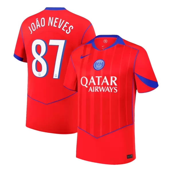JOÃO NEVES #87 PSG Third Away Jersey 2025/26 - minejerseys