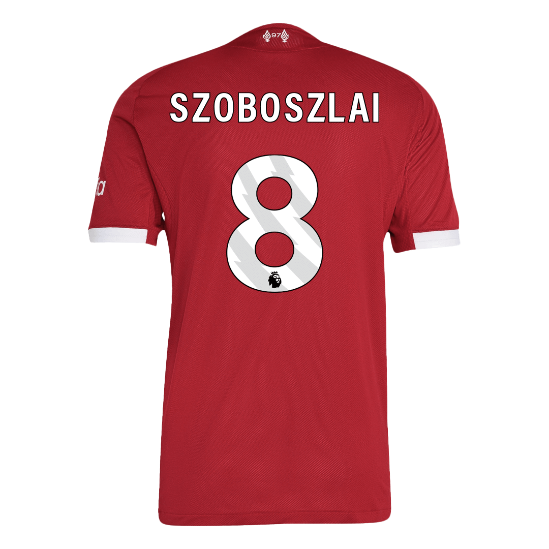 SZOBOSZLAI #8 Liverpool Home Match Jersey Player Version 2025/26