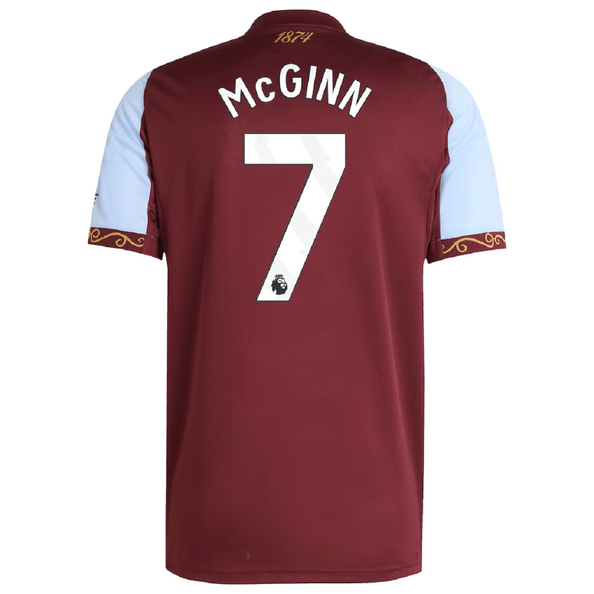 McGINN #7 Aston Villa Home Jersey 2025/26