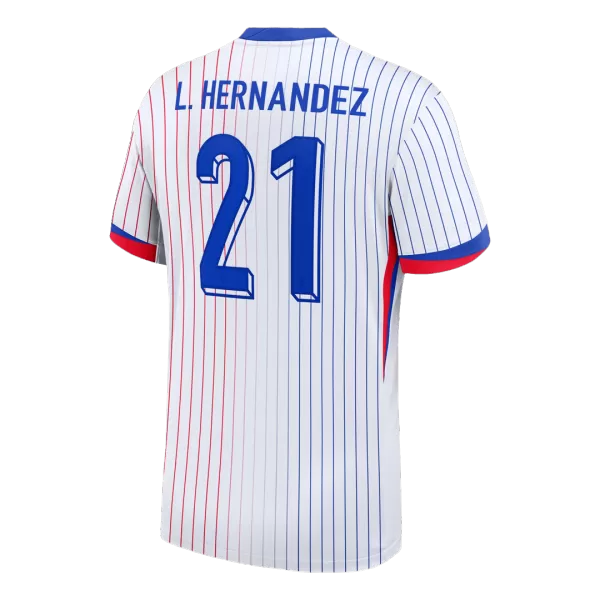 L.HERNANDEZ #21 France Away Jersey 2024 - minejerseys